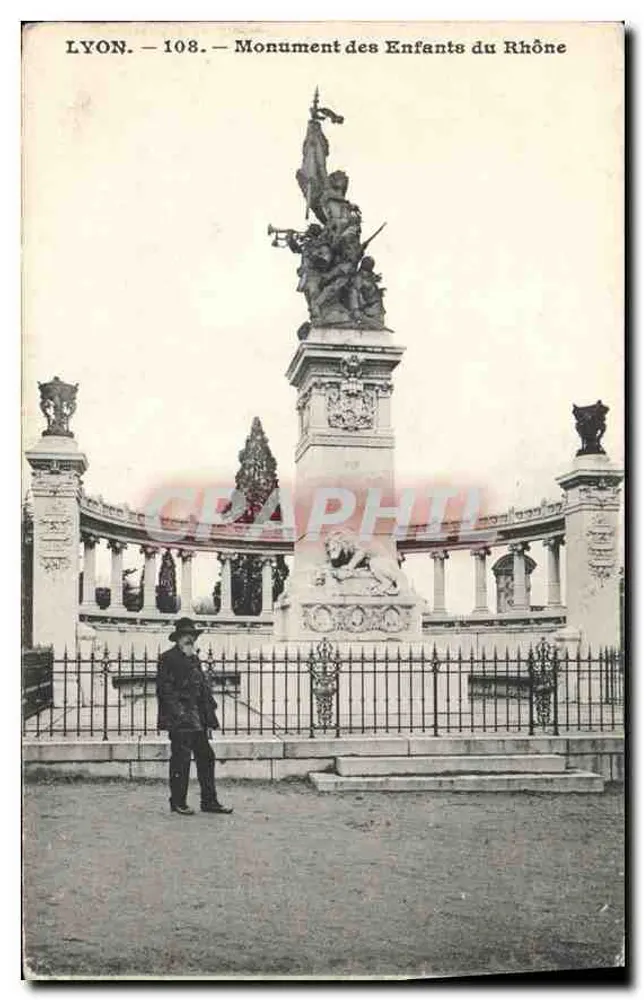 LYON — Monument dos Filhos do Ródano — CRAPHIL 108 - Frente