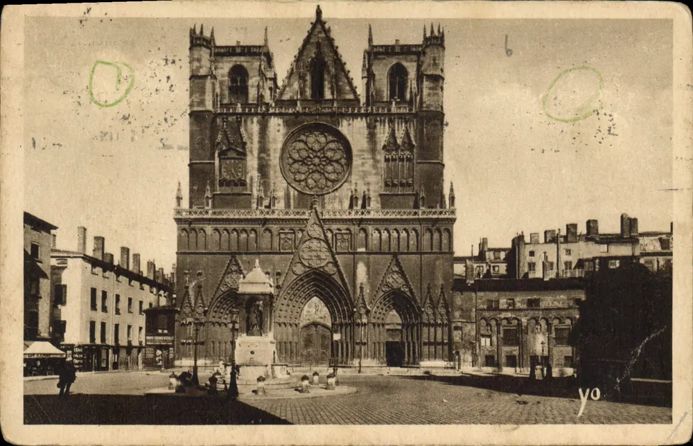 Lyon - Kathedrale Saint-Jean — Verleger J. Cellard, Nr. 6 - Vorderseite