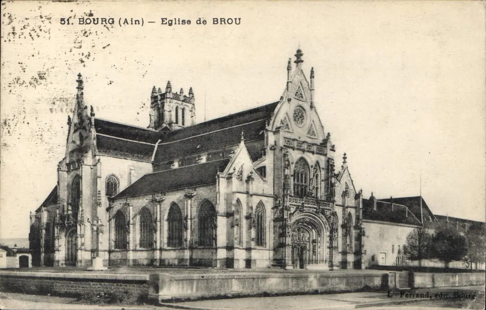 Bourg (Ain) — Igreja de Brou — L. Ferrand, editor Bourg - Frente