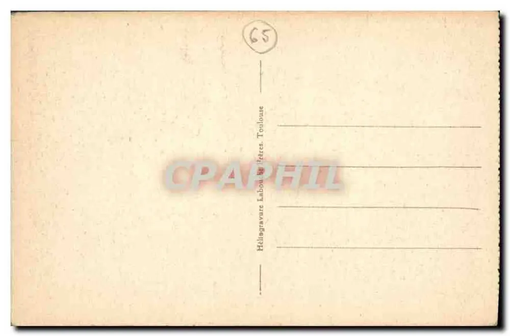 Gavarnie - Die Gletscher der Brèche, des Astazou und des Marboré — Hélisgravure Laboutry, Toulouse - Rückseite