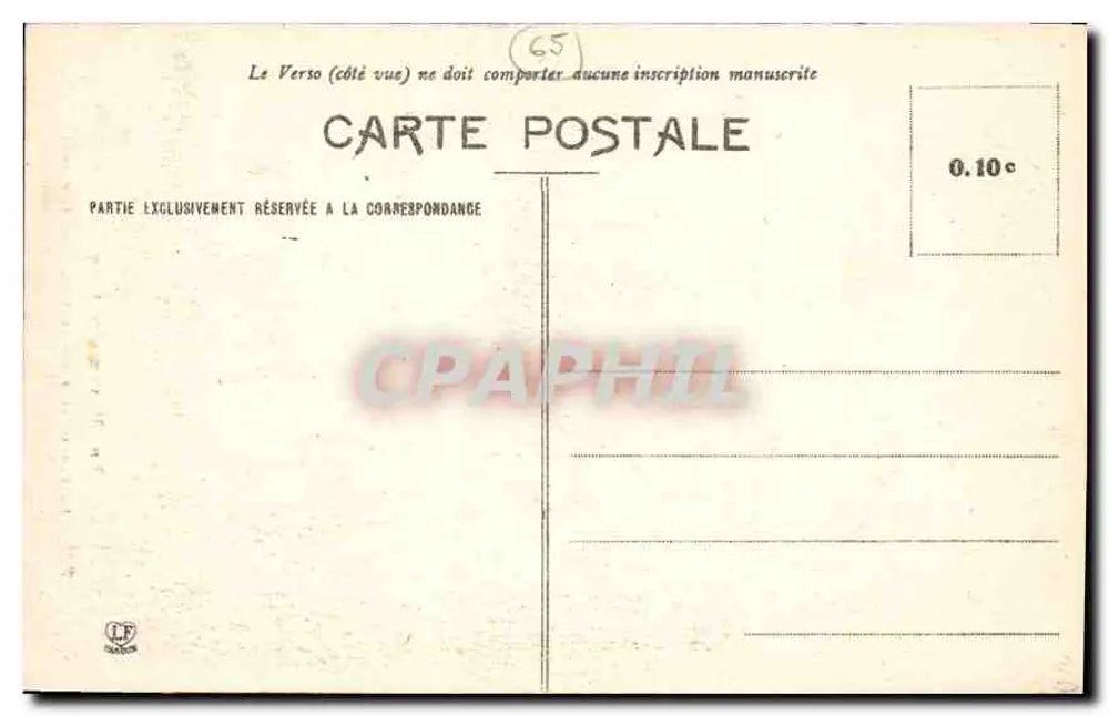 La Rimaye am Grund des Cirques von Gavarnie — Les Hautes-Pyrénées — Phototype Labouche Frères, Toulouse, n°221 - Rückseite