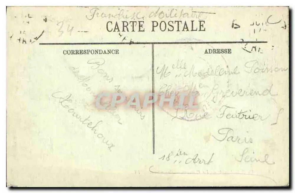 Montpellier — Plein van de Prefectuur — LL. n°13 - Achterkant