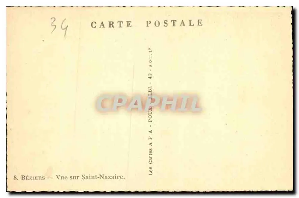 Béziers — Vue sur Saint-Nazaire — APA - Verso