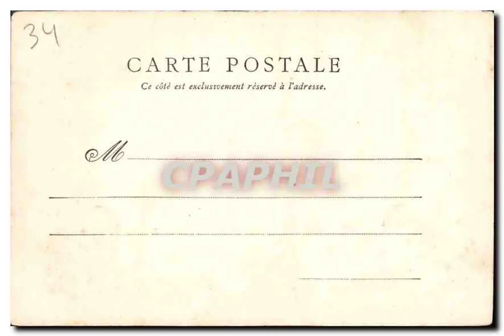 Catedral de Béziers — vista da fachada — Hachette, editores, Paris - Verso
