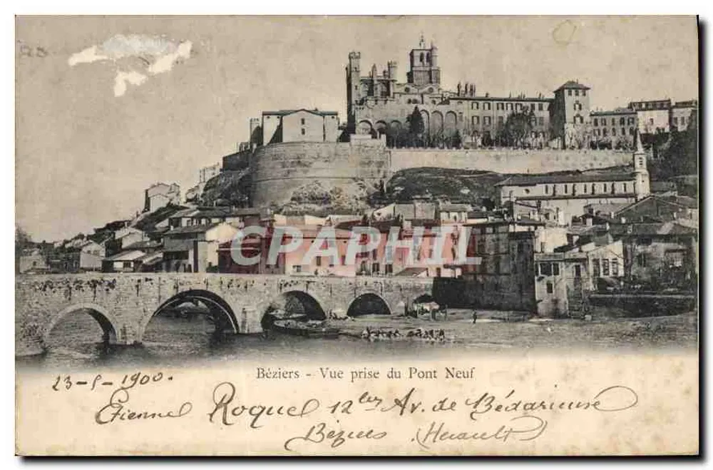 Béziers - Vue prise du Pont Neuf — Éditeur non identifié, n° de série non visible - Recto