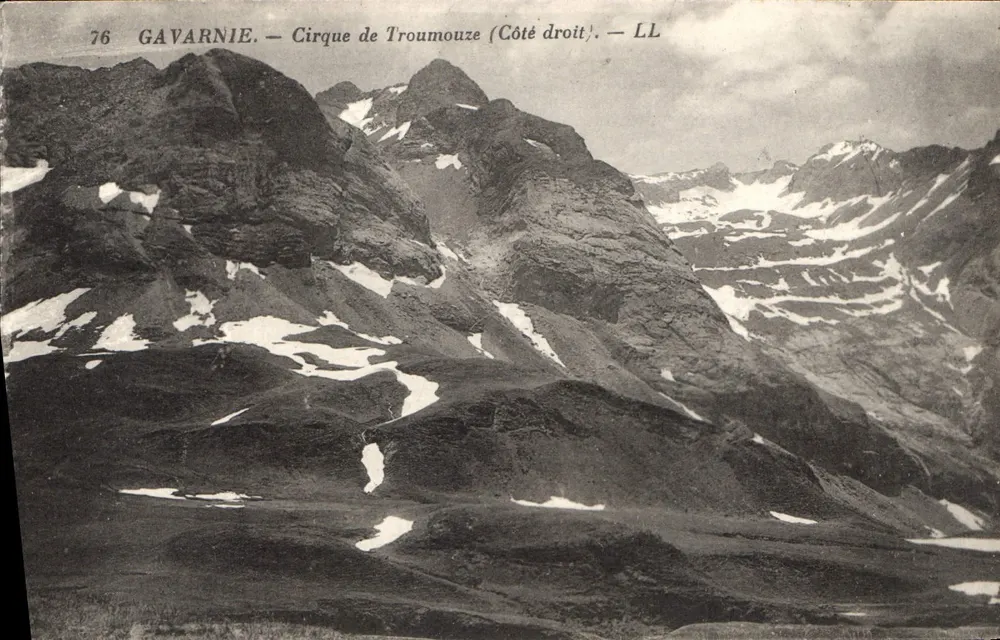 Gavarnie — Cirque de Troumouze (Côté droit) — LL - Recto