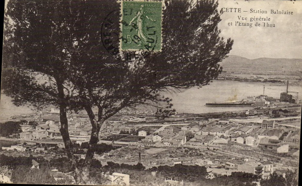 CETTE — Badeort — Allgemeiner Blick und der Étang de Thau - Vorderseite