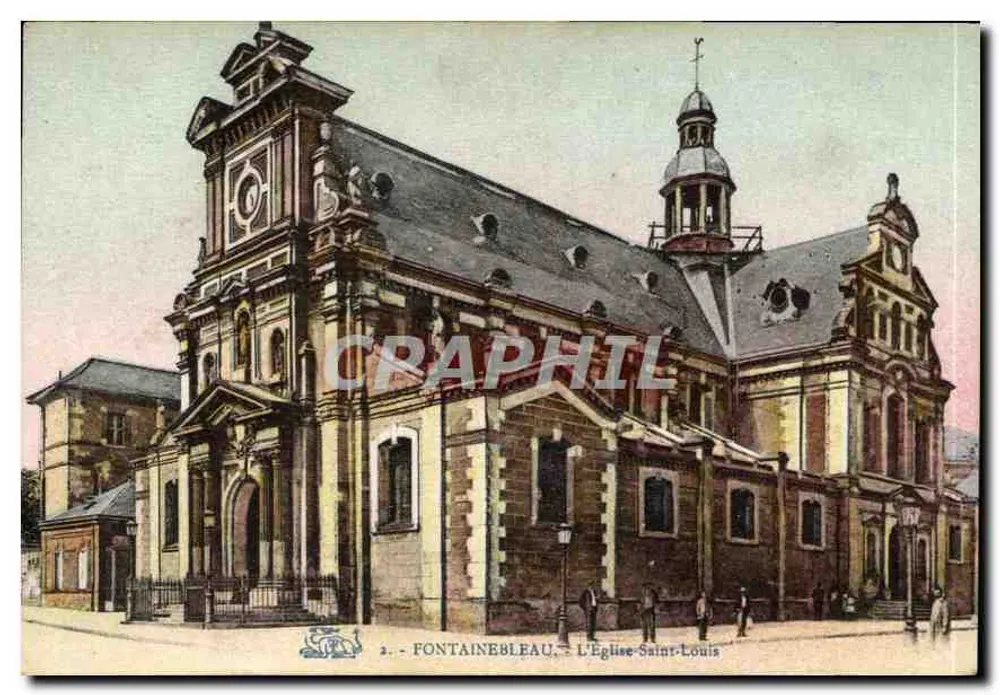 Fontainebleau — Kirche Saint-Louis — unbekannter Verleger, Nr. 2 - Vorderseite