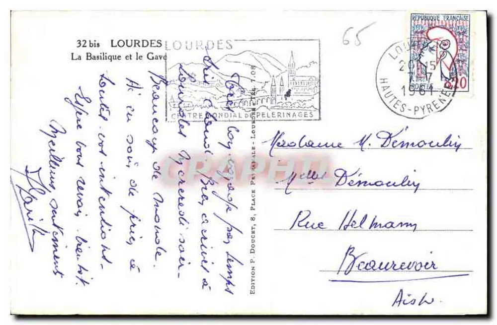 Lourdes — A Basílica e o Gave — Editor Edluf - Verso