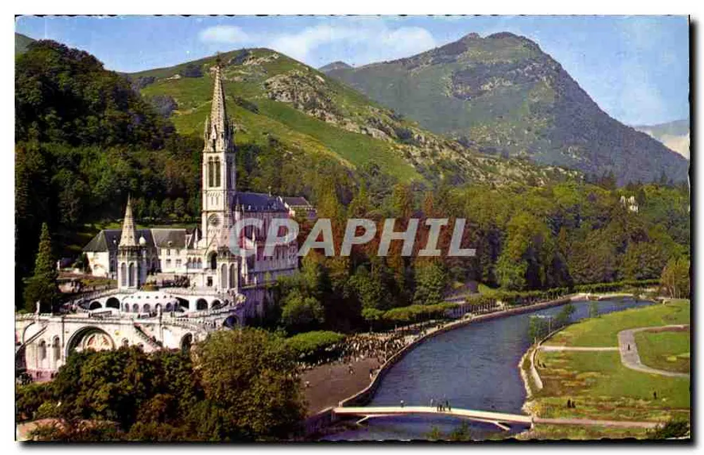 Lourdes — Die Basilika, der Gave und die neuen Brücken — Éditions YAN-ROGE - Vorderseite