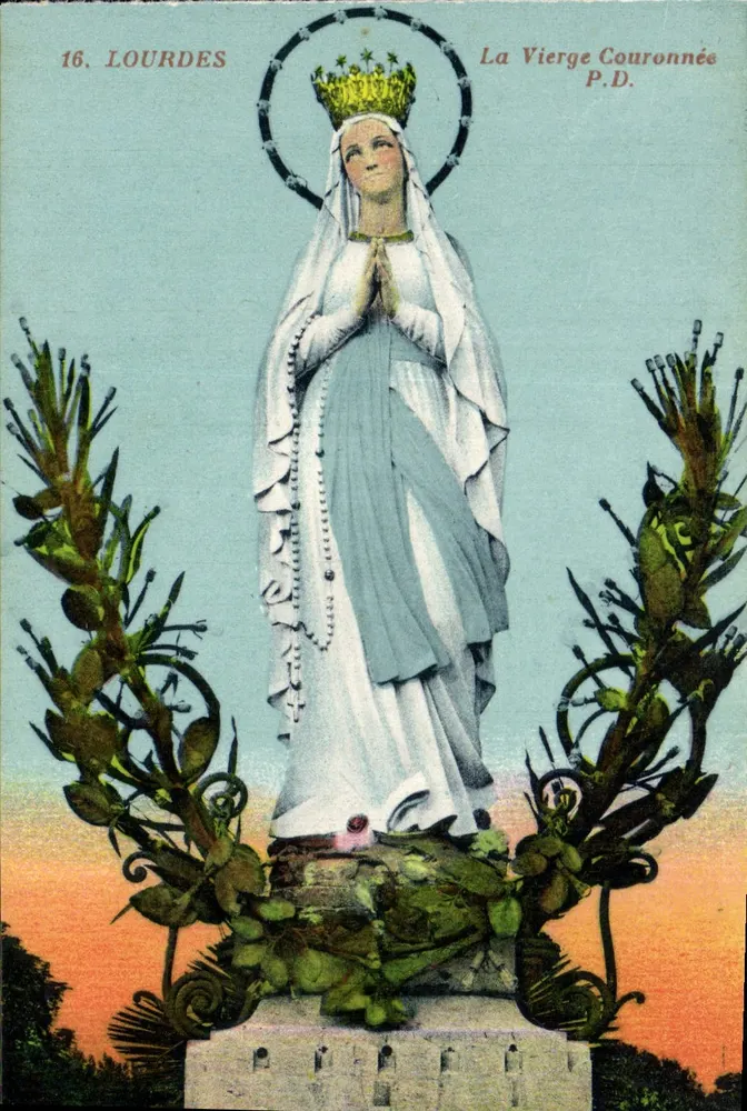 Lourdes — A Virgem Coroada — P.D. (editor P. Daucel, n°16) - Frente