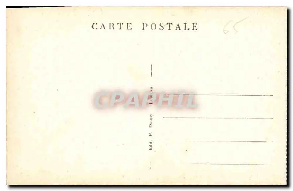 Lourdes — A Virgem Coroada — P.D. (editor P. Daucel, n°16) - Verso