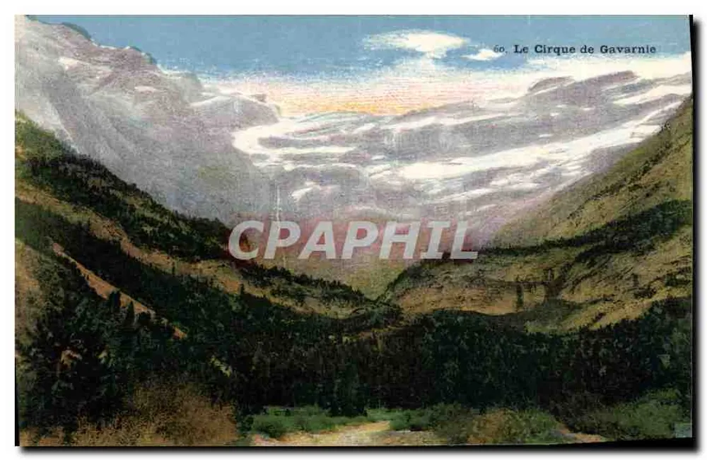 O Circo de Gavarnie — vista panorâmica — Ed. do Palácio do Rondes — n° 66 - Frente