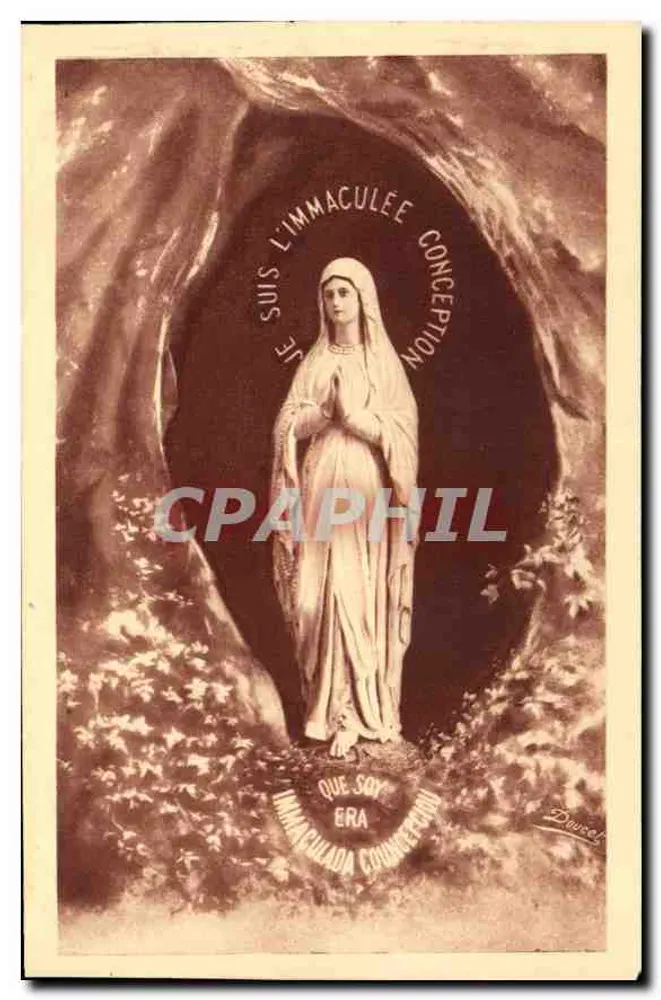 Nossa Senhora da Gruta — Lourdes — Editor P. Douge - Frente