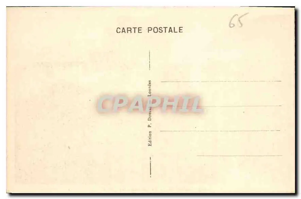 Lourdes - O Castelo-Forte — P. D. — n° 107 - Verso