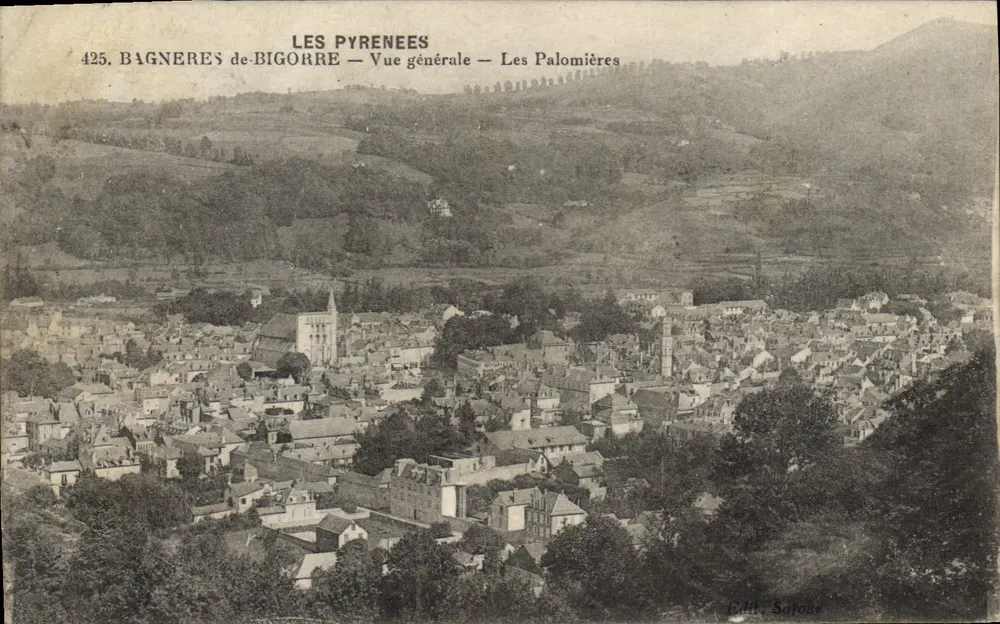 Bagnères-de-Bigorre — Allgemeiner Blick — Les Palomières — Verlag Safoud, n° 425 - Vorderseite