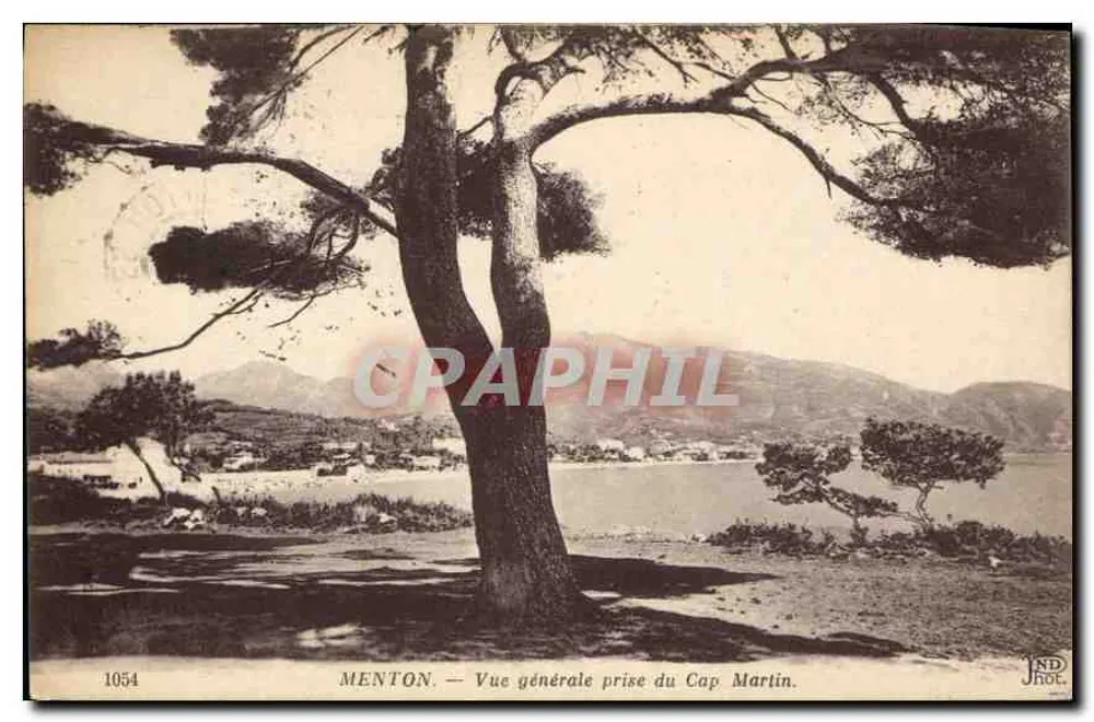 Menton — Vista geral tirada do Cap Martin — JND Fot. - Frente