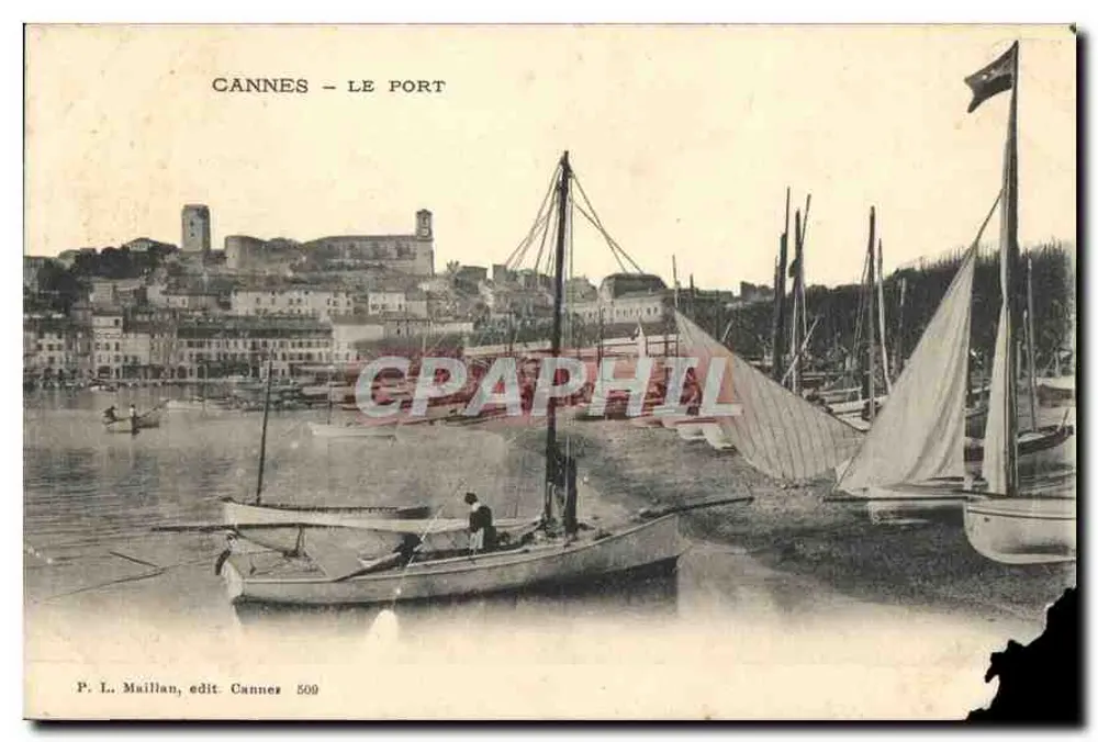 CANNES — LE PORT — P. L. Maillan, edit Cannes 509 - Frente