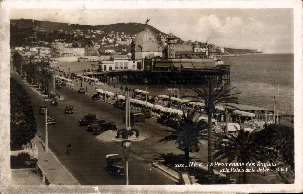 Nice - Die Promenade des Anglais und das Palais de la Jetée - B.E.F. Nr. 302 - Vorderseite