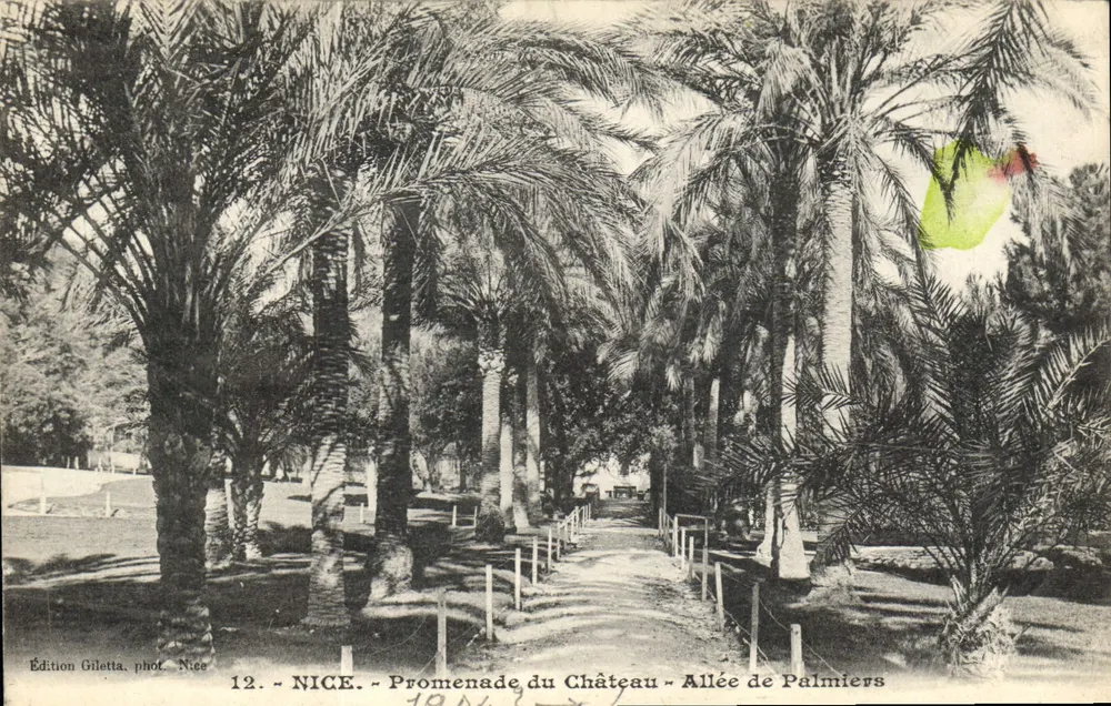 NICE - Promenade des Schlosses - Avenue der Palmen — Edition Giletta, Foto von Nice, Nr. 12 - Vorderseite