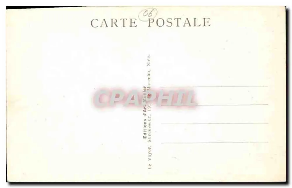 CANNES — Saint-Honorat — Das alte Schloss — Photo Munier - Rückseite
