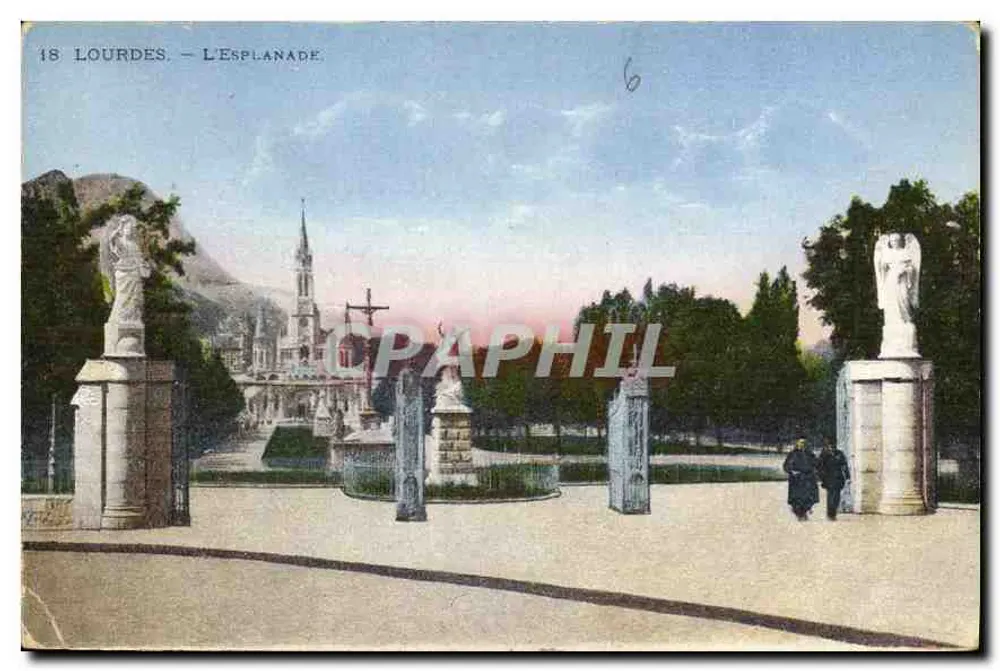 Lourdes — A Esplanada — Graphephil, n° 18 - Frente