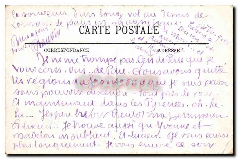 Lourdes — A Esplanada — Graphephil, n° 18 - Verso