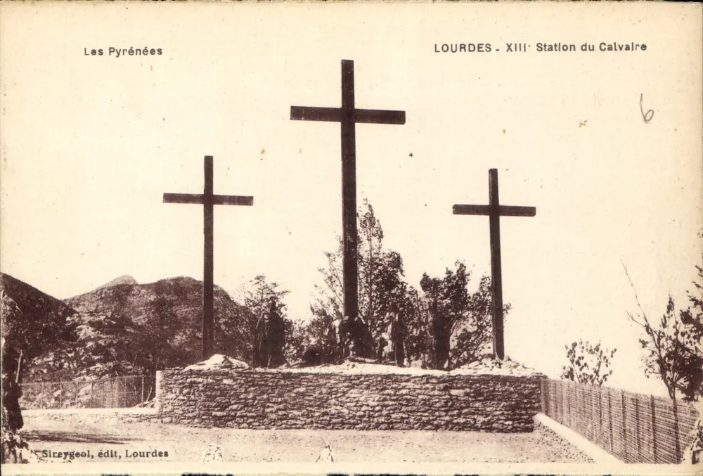 Lourdes - XIII. Station des Kreuzes — Sireygeol, Verlag, Lourdes - Vorderseite