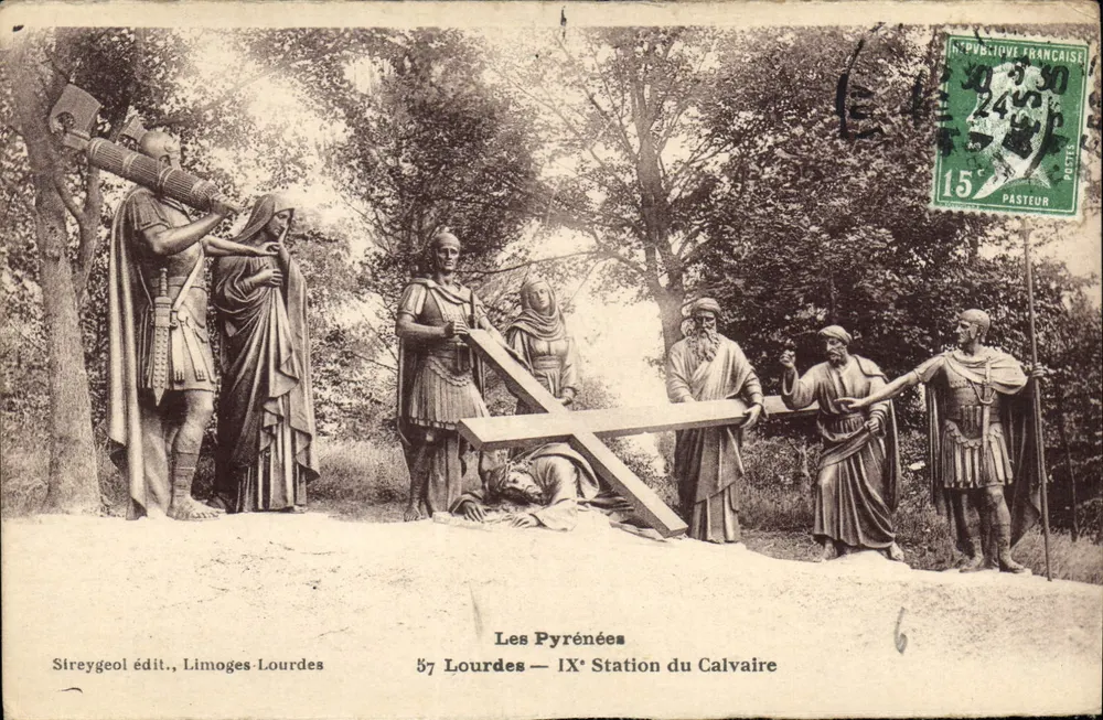 Les Pyrénées — IX. Station des Calvariums — Streygeol édit., Limoges-Lourdes - Vorderseite