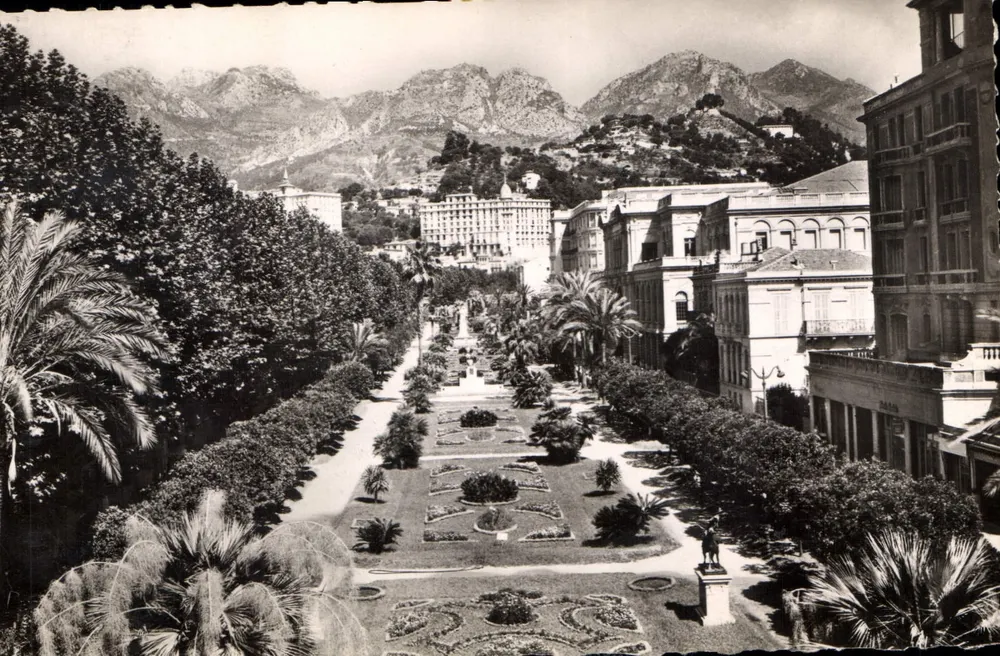 Jardins Azuis — Menton — Edições O.P. Paris - Frente