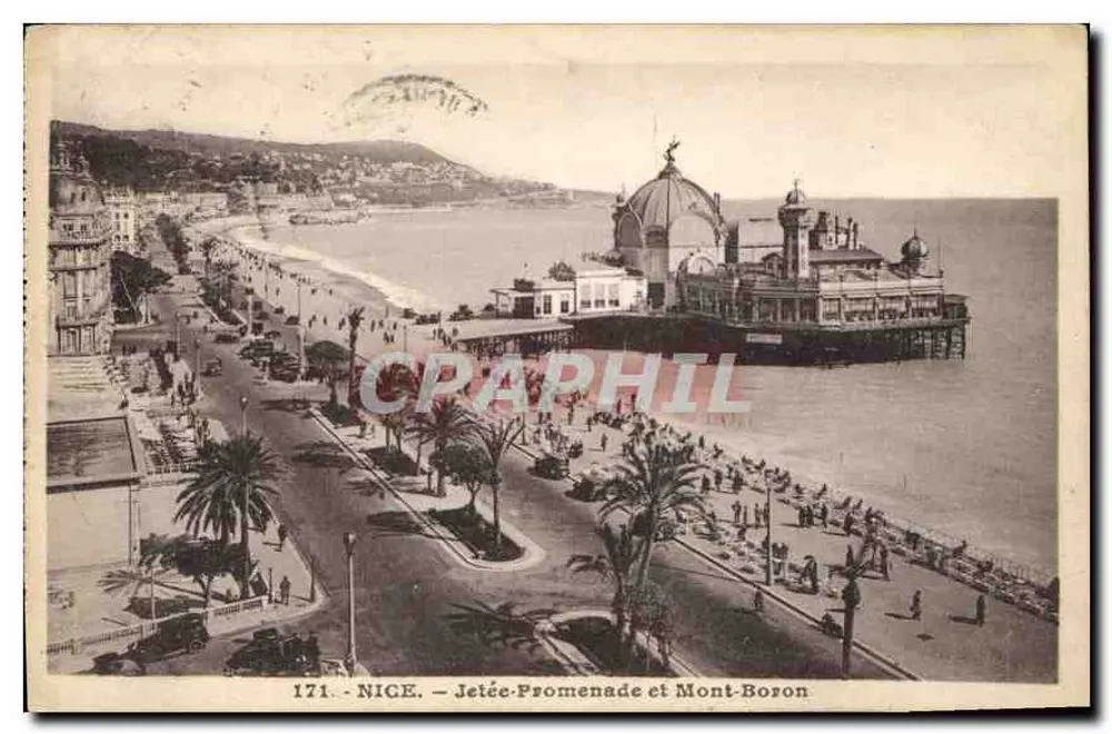 Nice — Passeio da Jetée e Mont-Boson — J. Gilletta e Cie, 171 - Frente