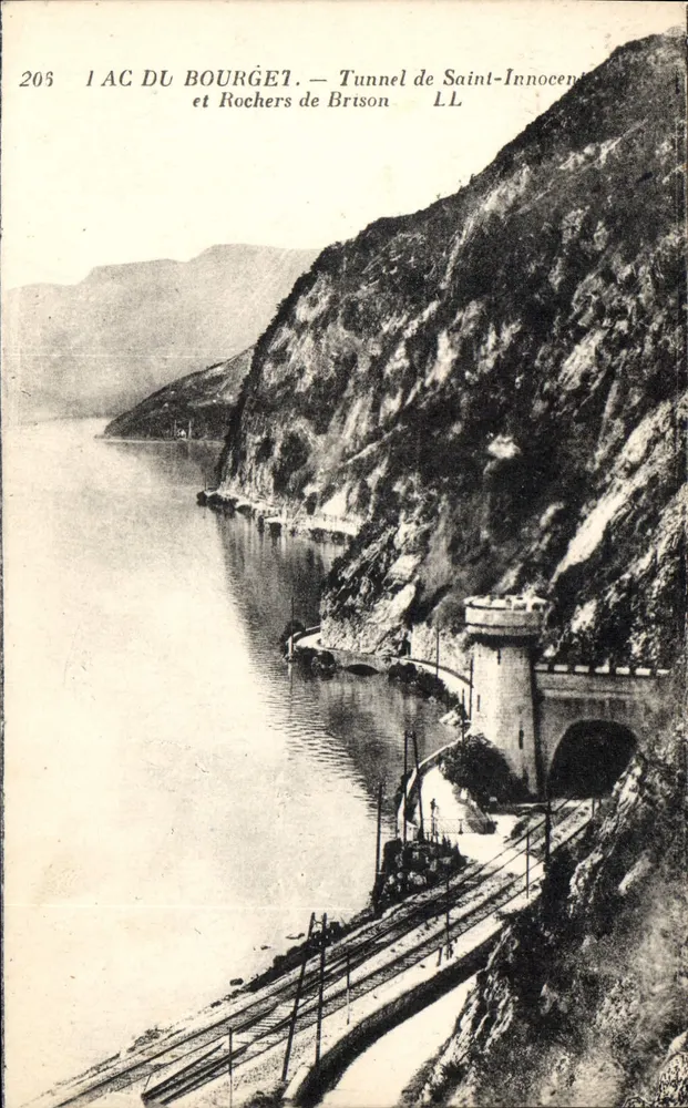 Lac du Bourget — Tunnel de Saint-Innocent und Rochers de Brison — LL - Vorderseite