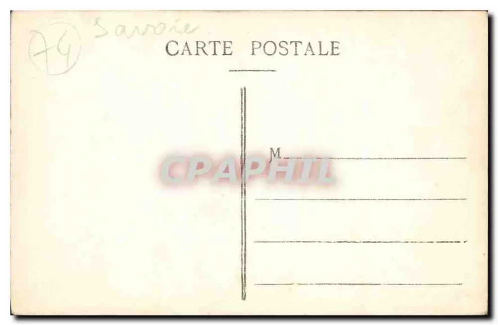 Glacier des Bois und die Aiguille du Dru — La Savoie Pittoresque — Foto. Pittier, Annecy, n° 596 - Rückseite