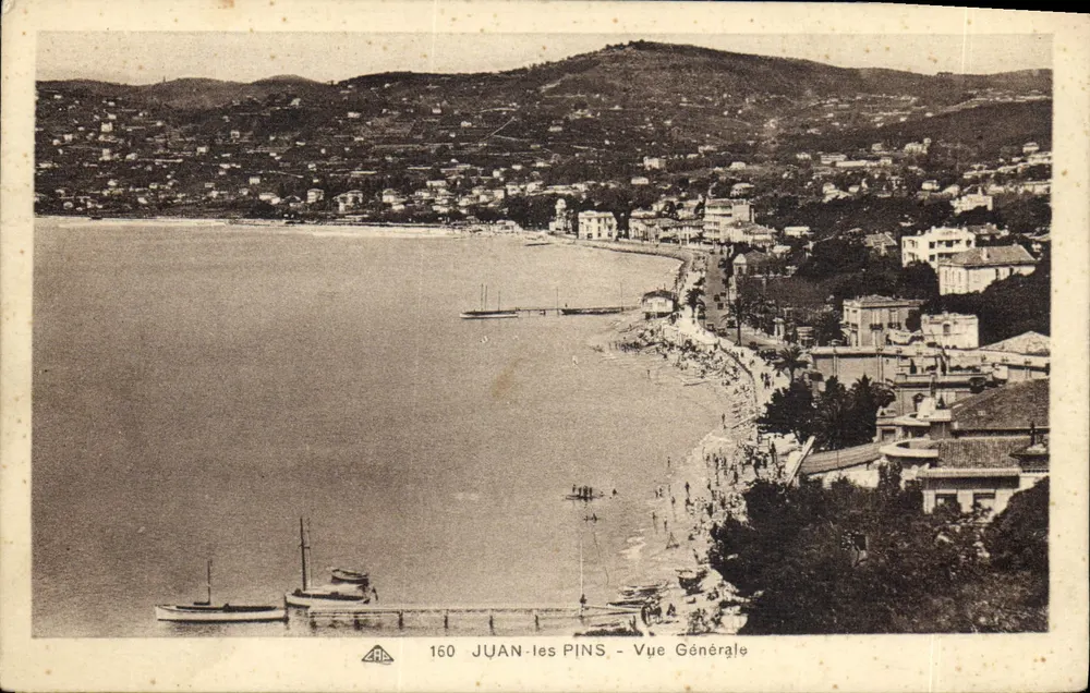 Juan-les-Pins — Vista Geral — editor A.R.E. n° 160 - Frente