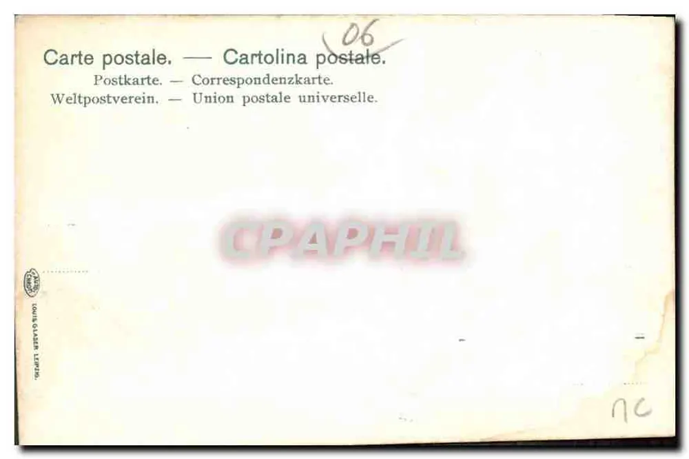 Monte Carlo — Das Theater zwischen den Palmen — Verlag Louis G. Mayer, n° 06 - Rückseite