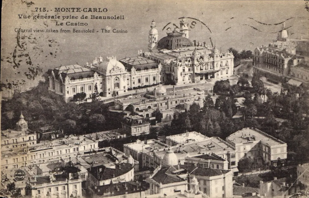Monte-Carlo — Allgemeiner Blick von Beausoleil — Edition Gilletta, n° 715 - Vorderseite