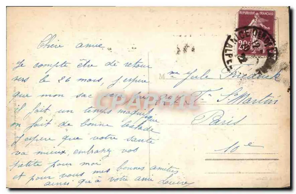Monte-Carlo — Allgemeiner Blick von Beausoleil — Edition Gilletta, n° 715 - Rückseite