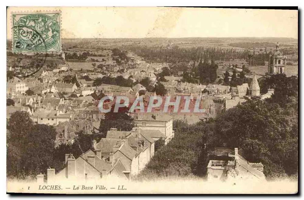 Loches — La Basse Ville — LL. — Éditeur LL. - Frente