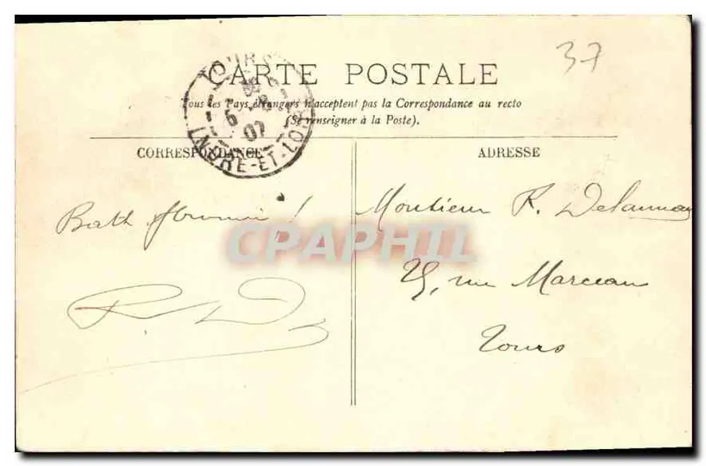 Loches — La Basse Ville — LL. — Éditeur LL. - Verso
