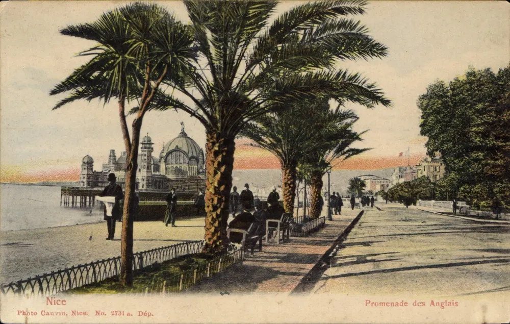 Nice — Promenade des Anglais — Photo Cauvin, Nice. No. 2731 a. Dép. - Frente