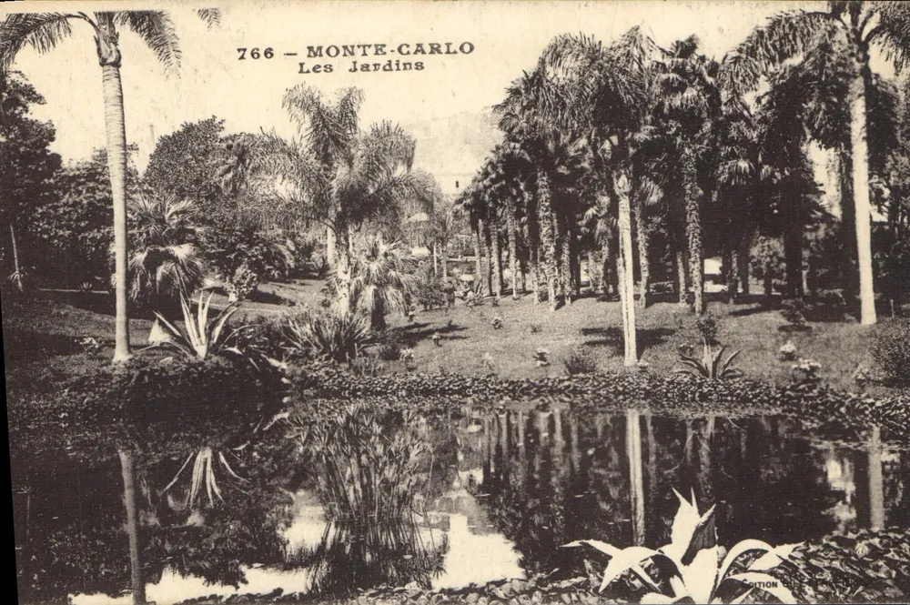Monte-Carlo — Os Jardins — Edição Elie, n° 766 - Frente