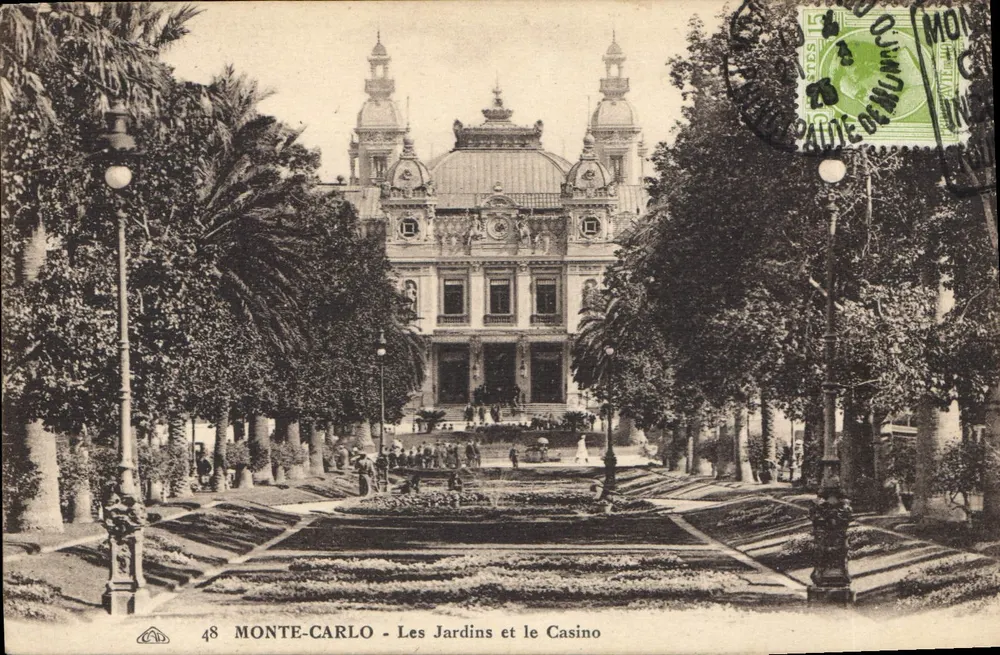 Monte-Carlo — Die Gärten und das Casino — Verlag 'PAIDE DENUMARO', n° 48 - Vorderseite