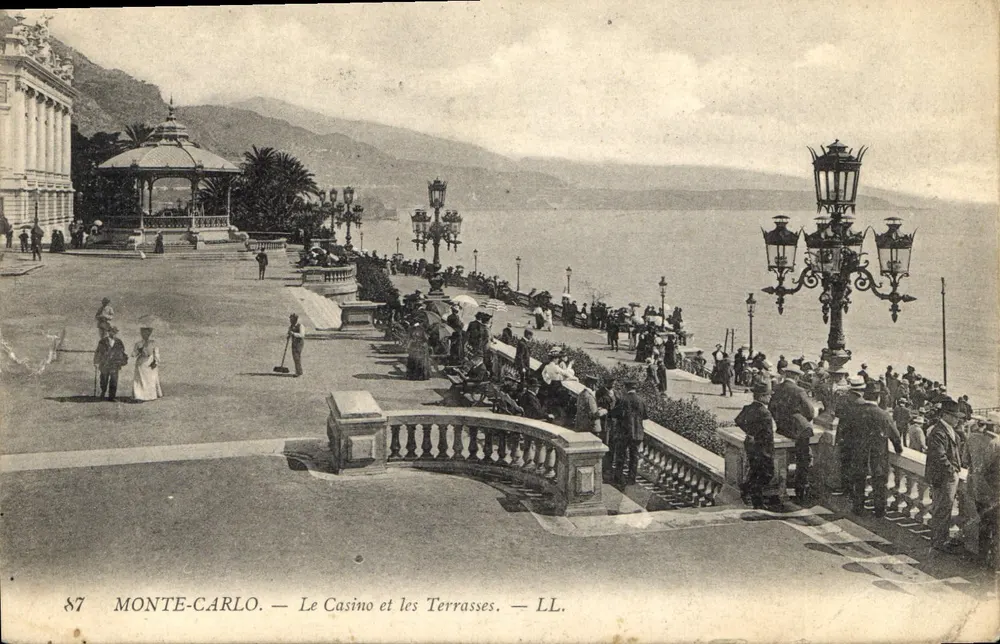 Monte-Carlo — Ansicht des Casinos und der Terrassen — LL. n°87 - Vorderseite