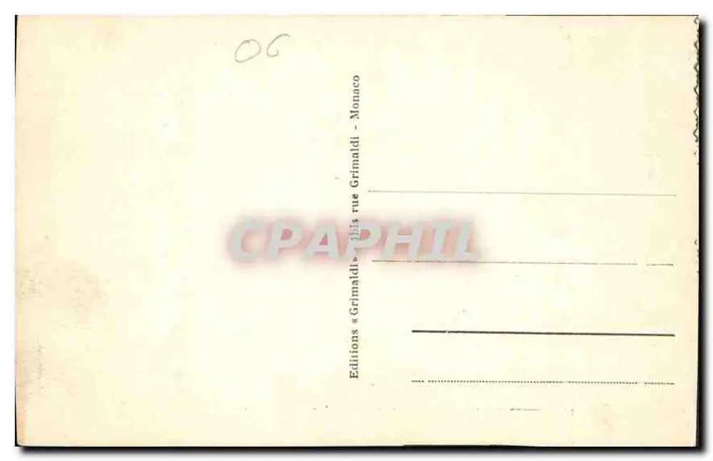 Monte-Carlo - Die Terrassen des Casinos — Verlag Grimaldi, Nr. 100 - Rückseite