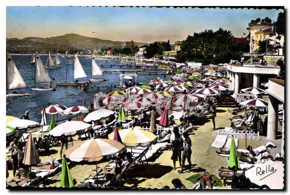 Die Côte d'Azur — Juan-les-Pins — Strand — Verlag Rella, Nr. 2399 - Vorderseite