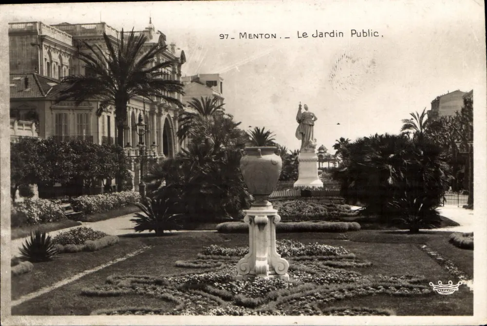 Menton — O Jardim Público — Editor desconhecido, n° 97 - Frente