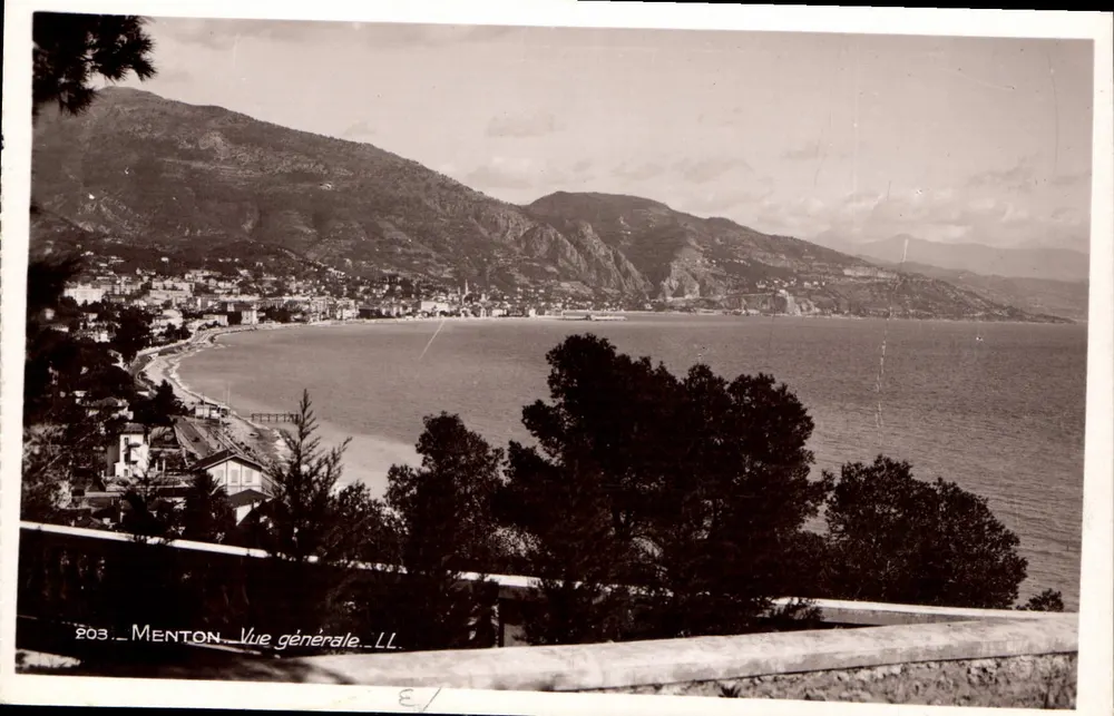 Menton — Vista geral — LL, n° 203 - Frente
