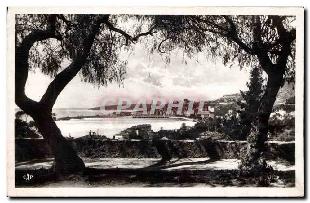 Vista do Boulevard de Ganay em Menton — editor C.A.P. — número de série não visível - Frente