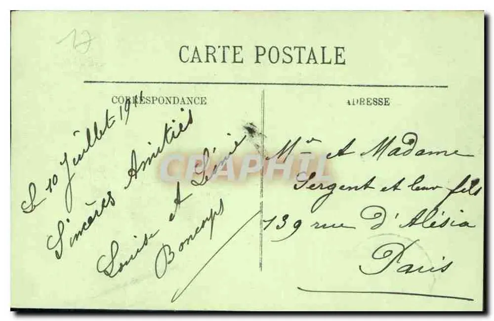 La Rochelle — Leuchtturm, genannt die Vier Sergeanten — L.L. n°235 - Rückseite