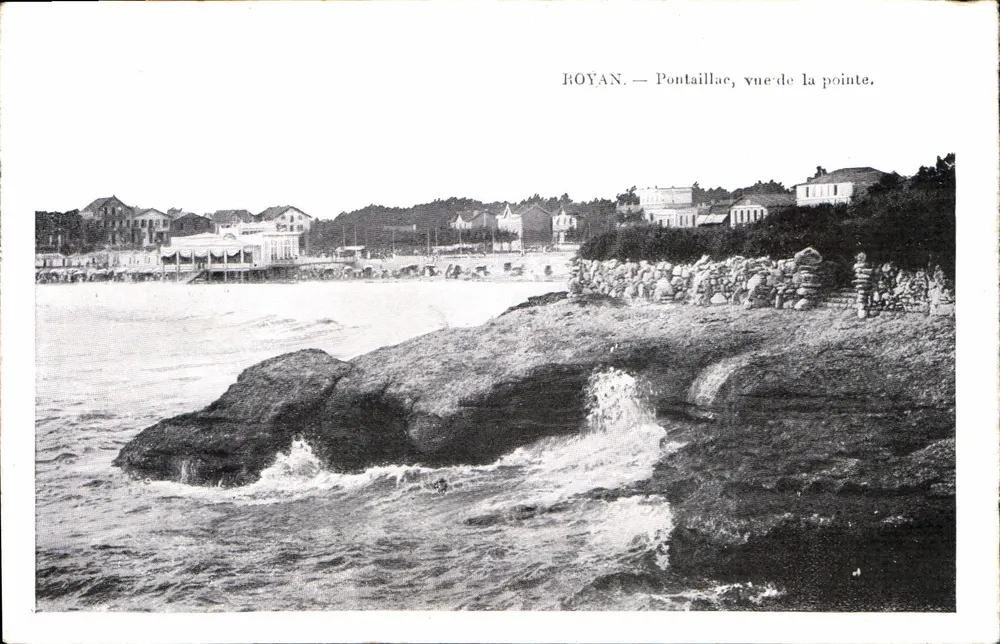 Royan — Pontaillac, vista da ponta - Frente